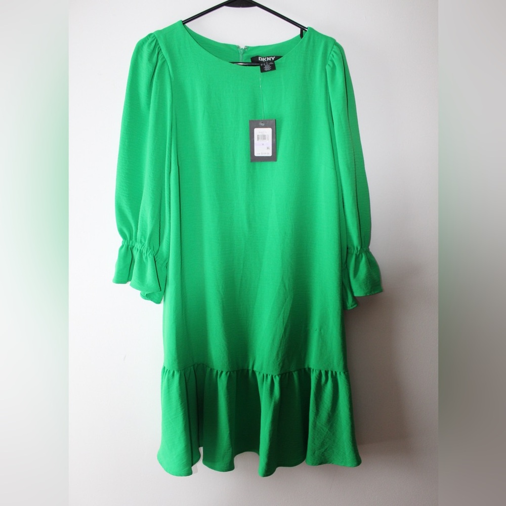 DKNY Bright Green Women’s Casual Dress